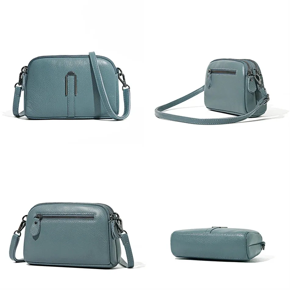 AMYMANG Luscious Soft Leather Crossbody Bag