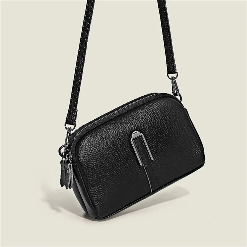 AMYMANG Luscious Soft Leather Crossbody Bag