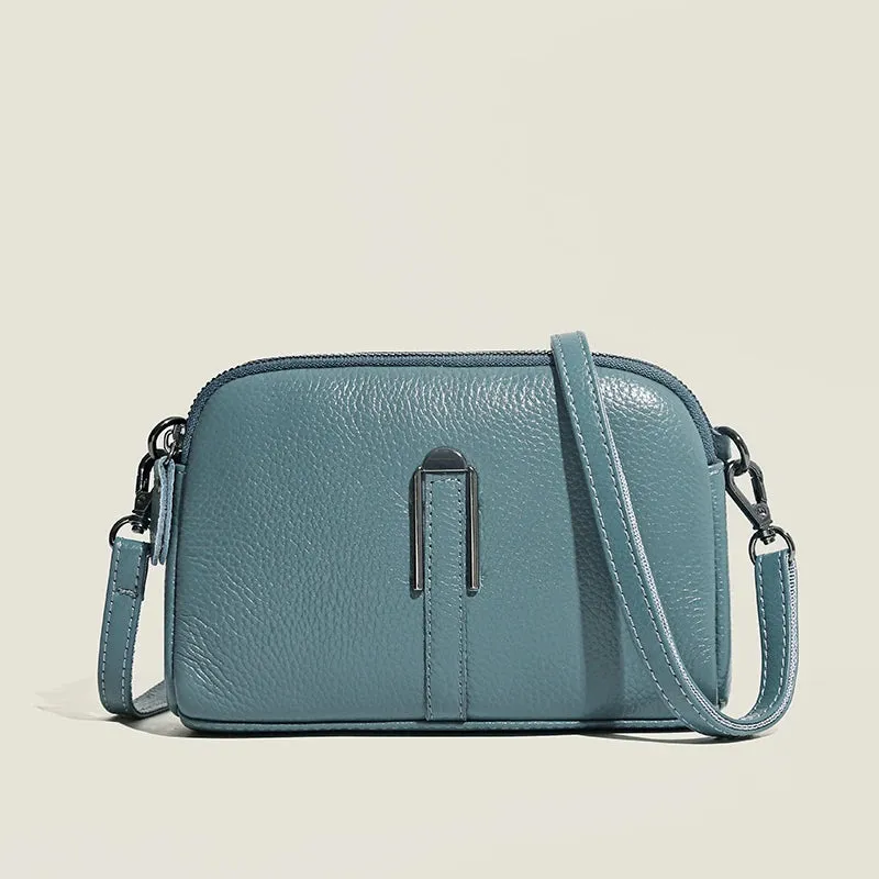 AMYMANG Luscious Soft Leather Crossbody Bag