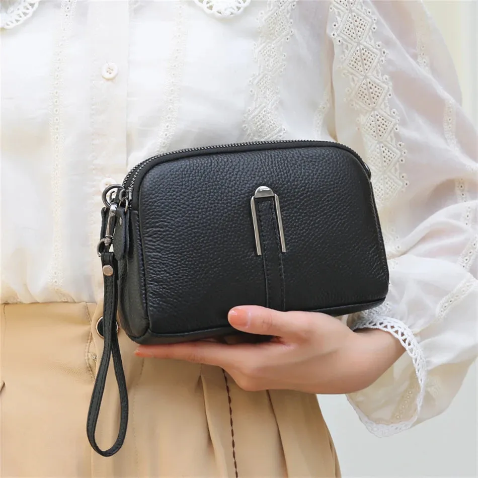 AMYMANG Luscious Soft Leather Crossbody Bag