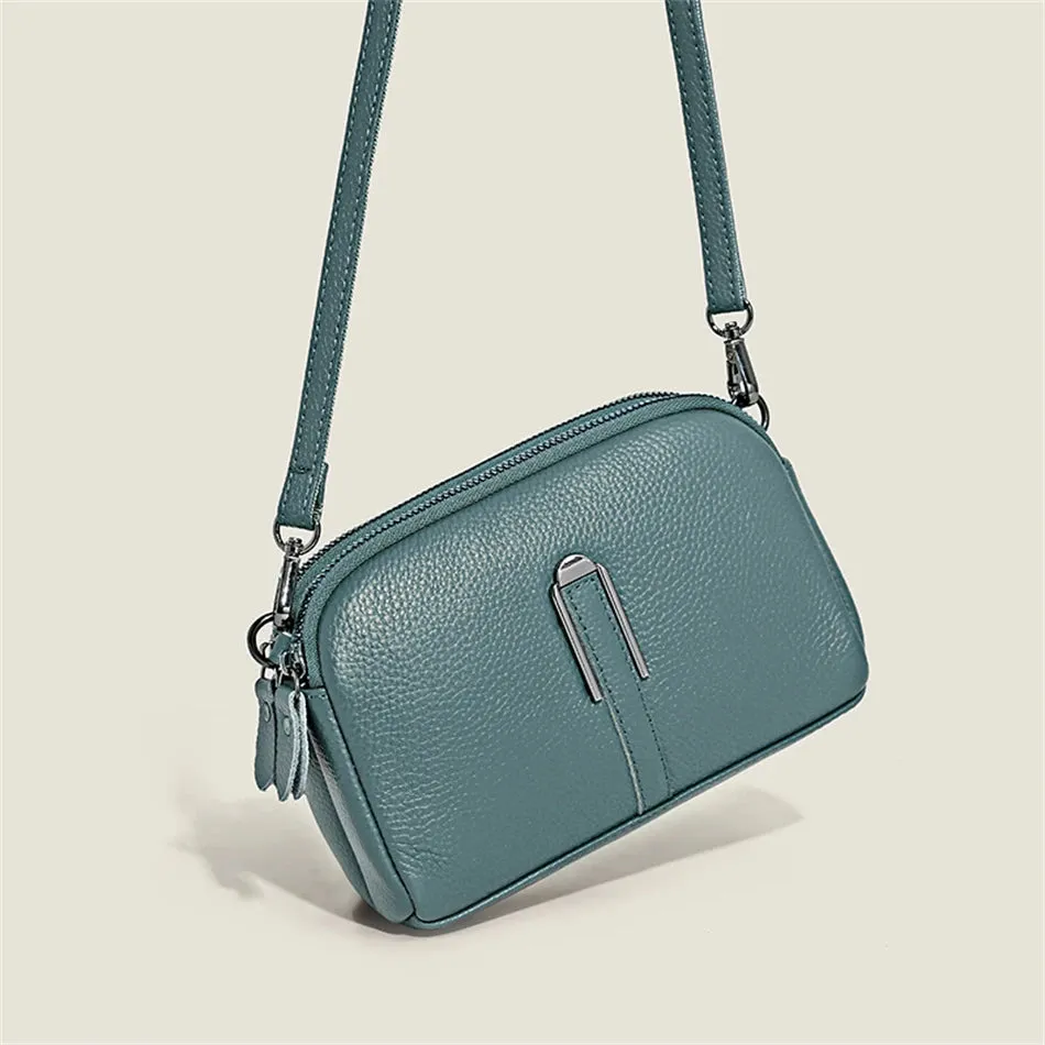 AMYMANG Luscious Soft Leather Crossbody Bag