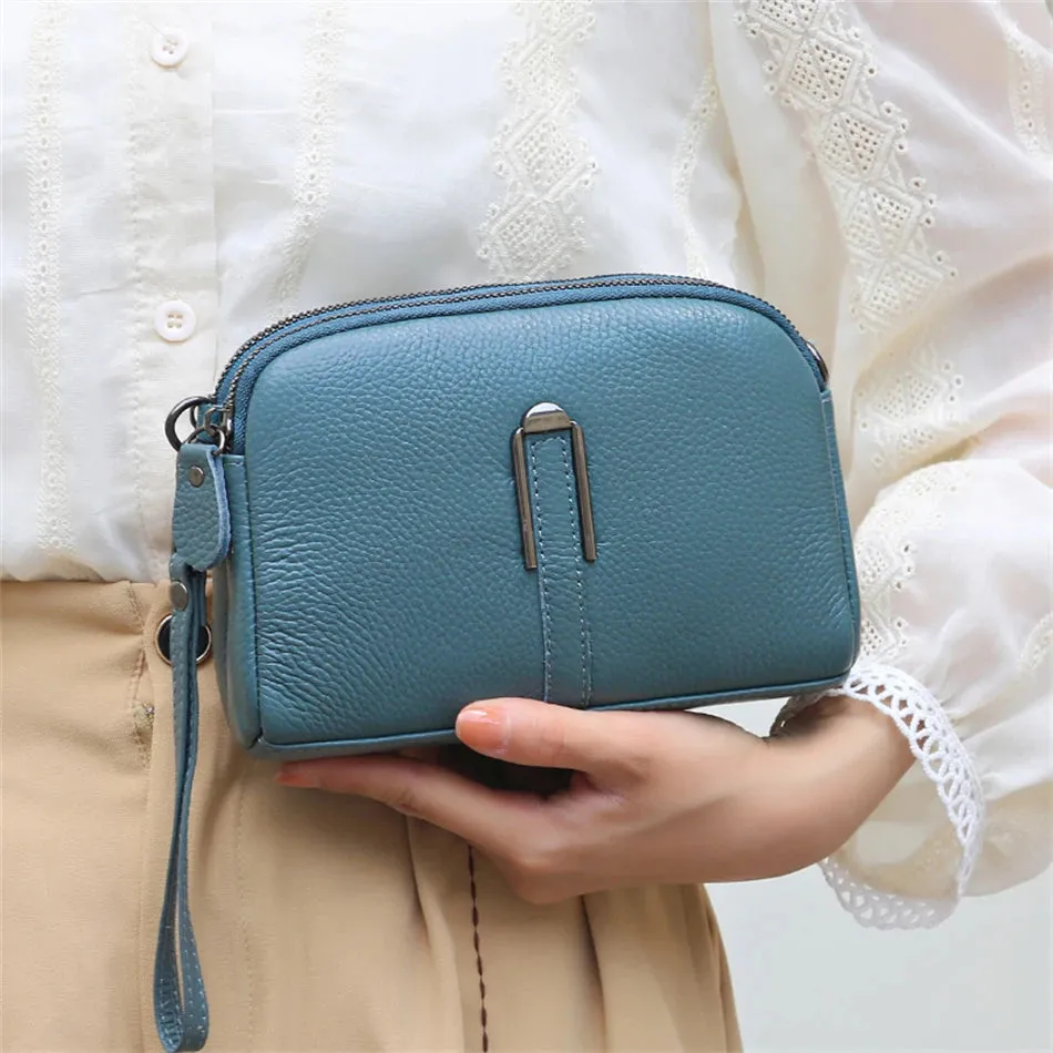 AMYMANG Luscious Soft Leather Crossbody Bag