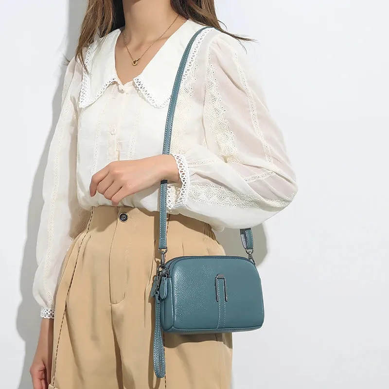 AMYMANG Luscious Soft Leather Crossbody Bag