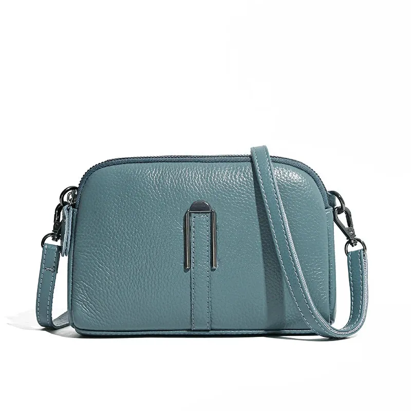 AMYMANG Luscious Soft Leather Crossbody Bag