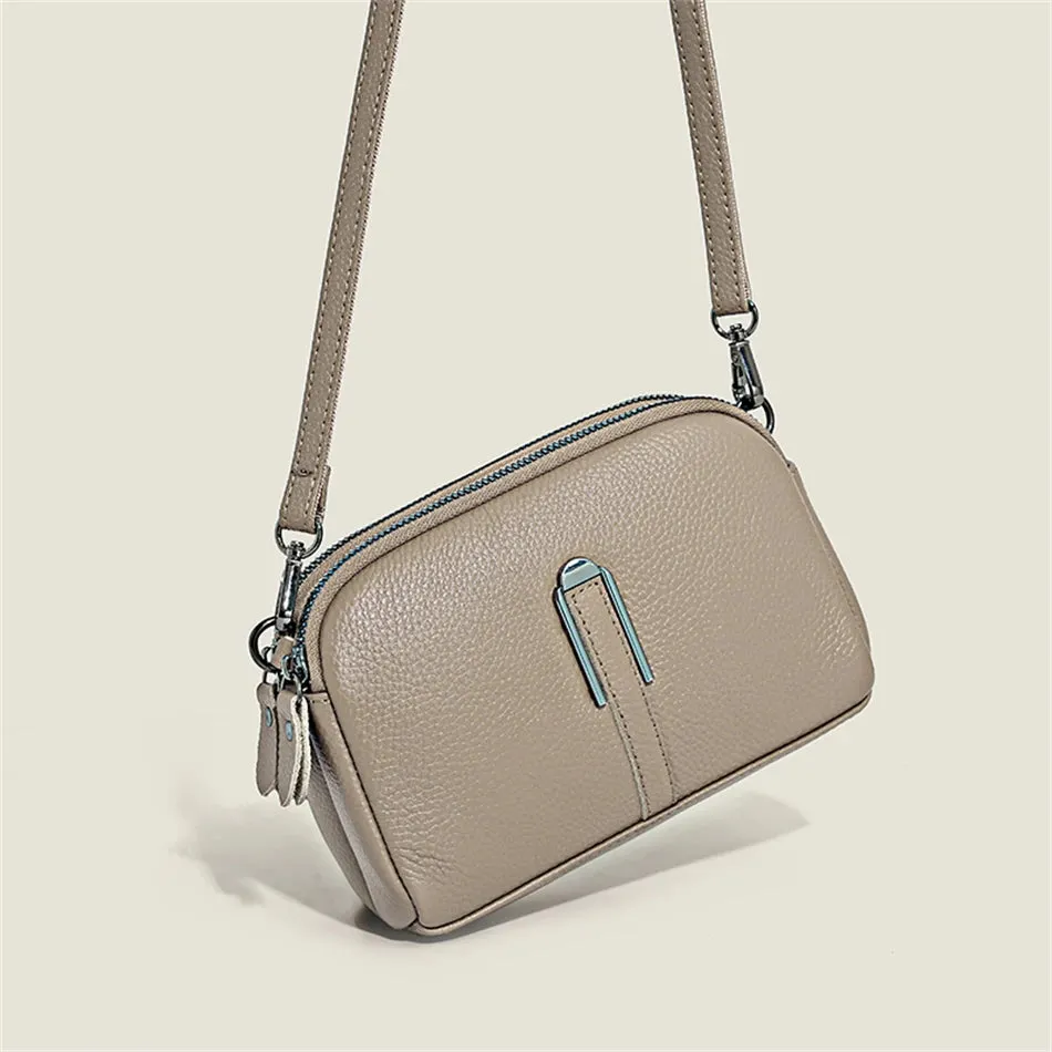AMYMANG Luscious Soft Leather Crossbody Bag