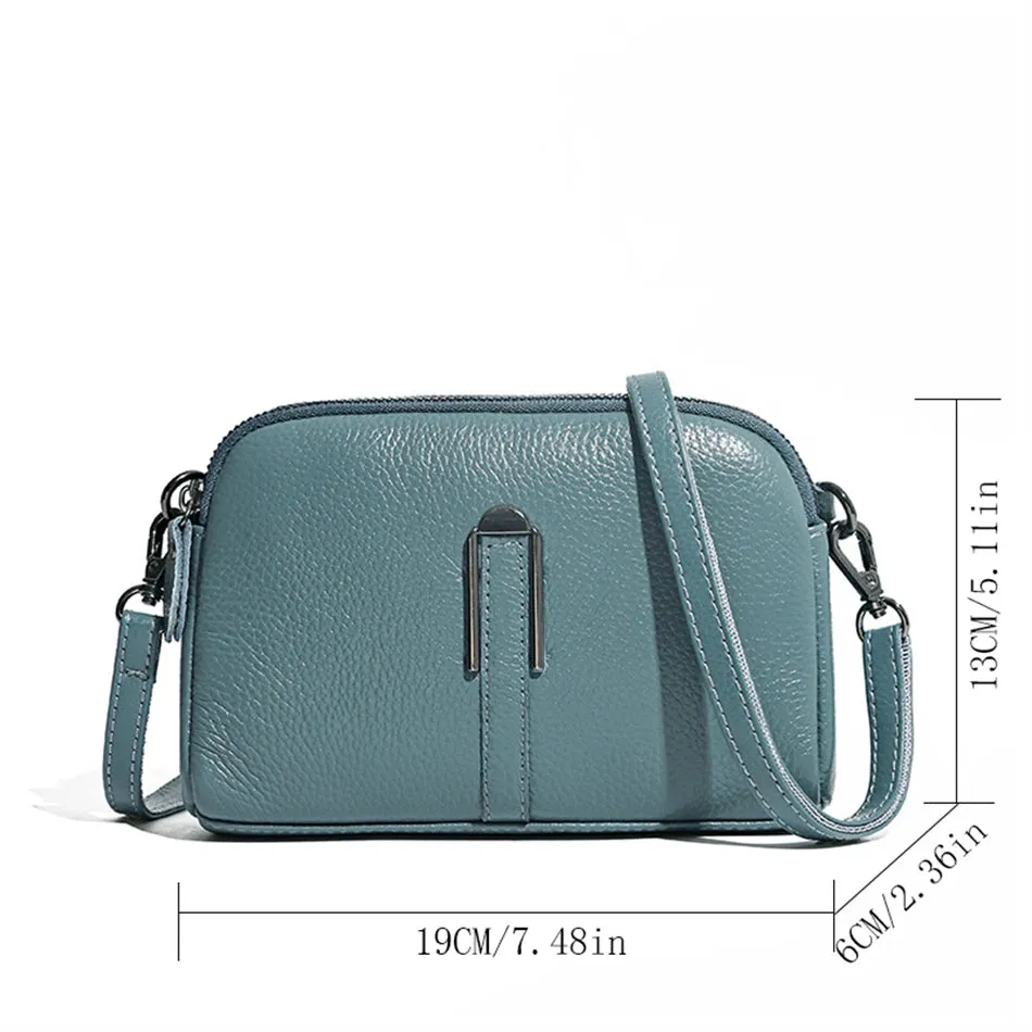AMYMANG Luscious Soft Leather Crossbody Bag