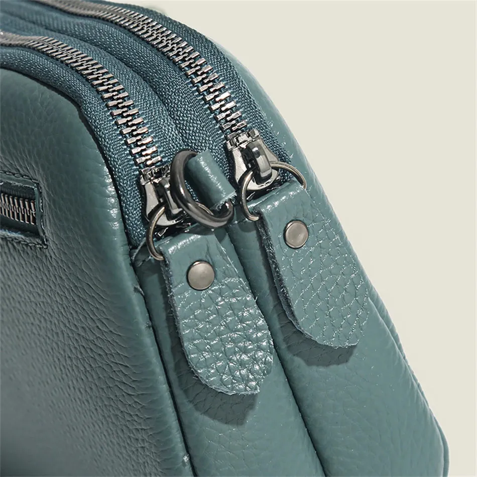 AMYMANG Luscious Soft Leather Crossbody Bag