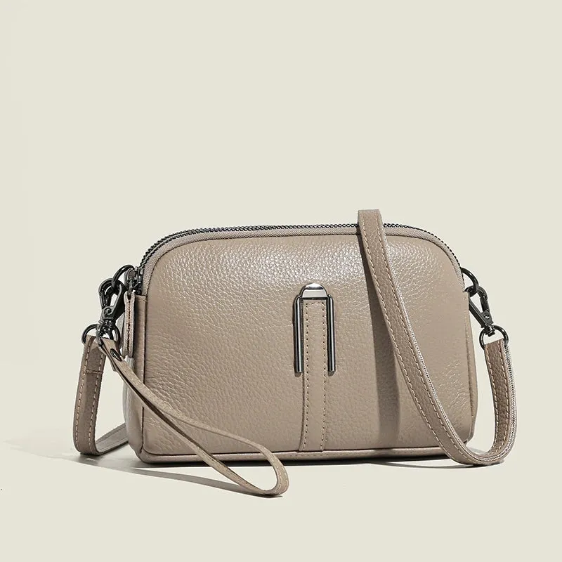 AMYMANG Luscious Soft Leather Crossbody Bag
