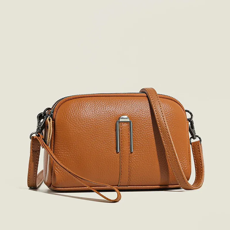 AMYMANG Luscious Soft Leather Crossbody Bag
