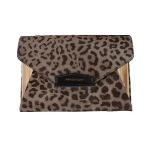 Antigona Leopard Clutch
