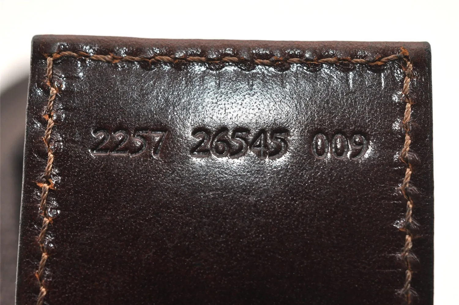 Authentic FENDI Zucca Clutch Hand Bag Purse Nylon Leather Brown Black 6686I