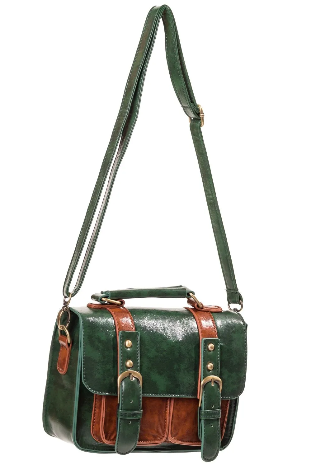 Banned Apparel BBN7051 Leila Retro Buckle Strap Shoulder Bag