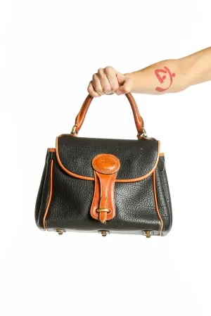Black and Tan Leather Satchel