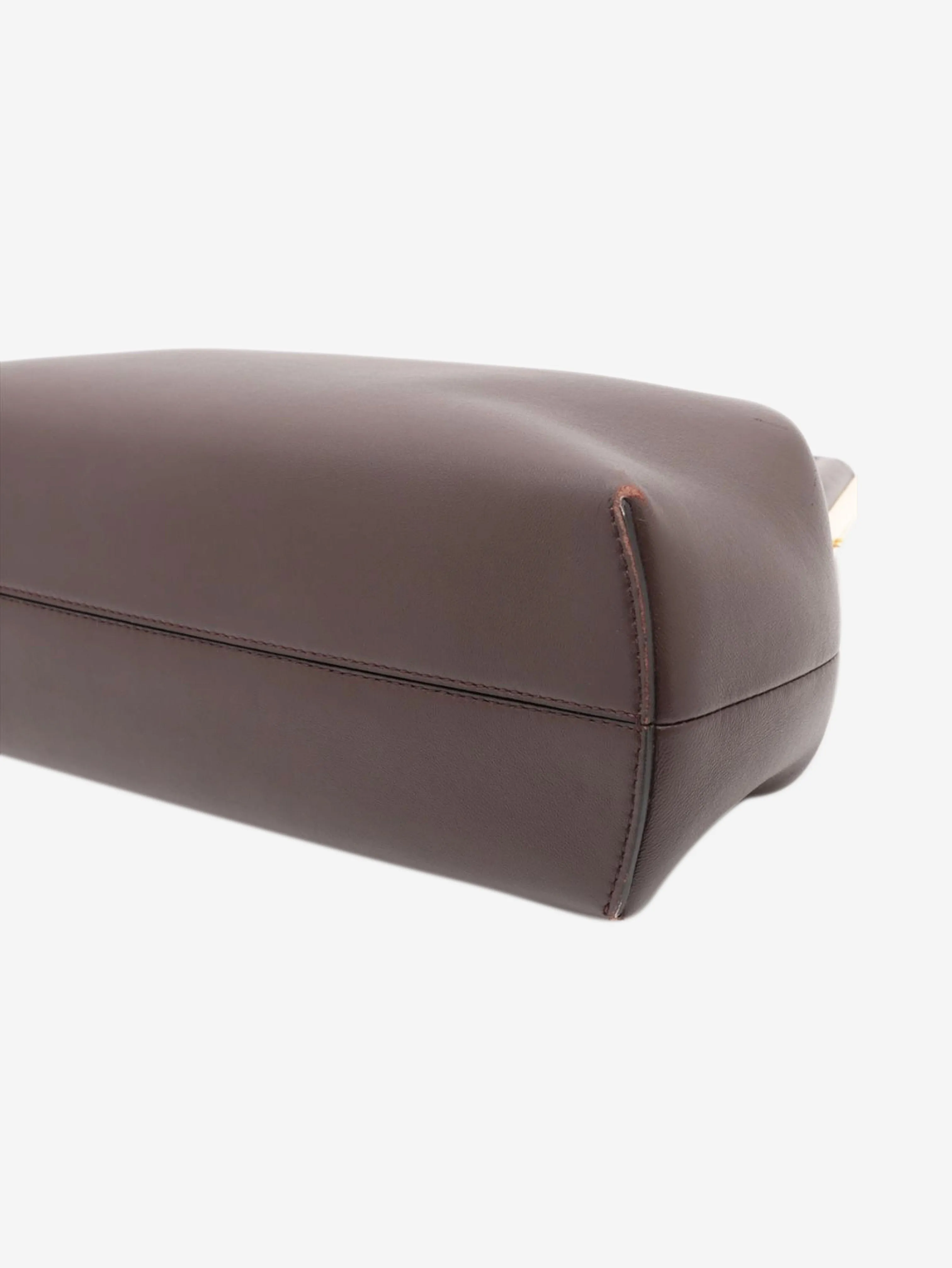 Brown First leather shoulder bag