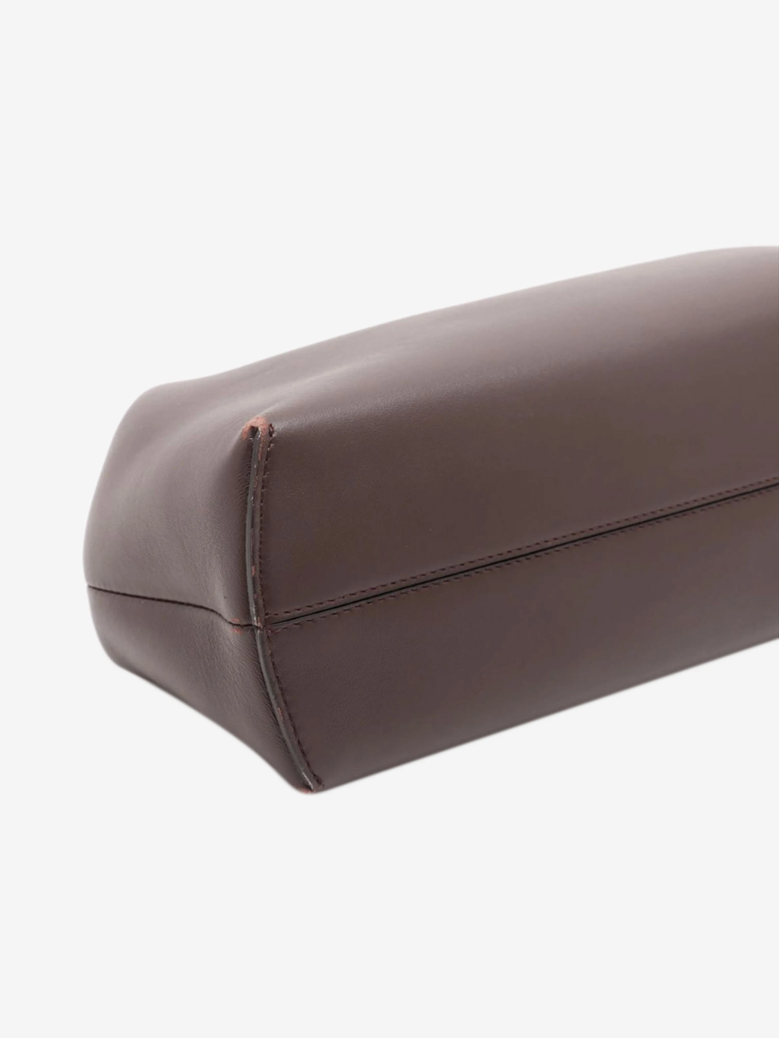 Brown First leather shoulder bag