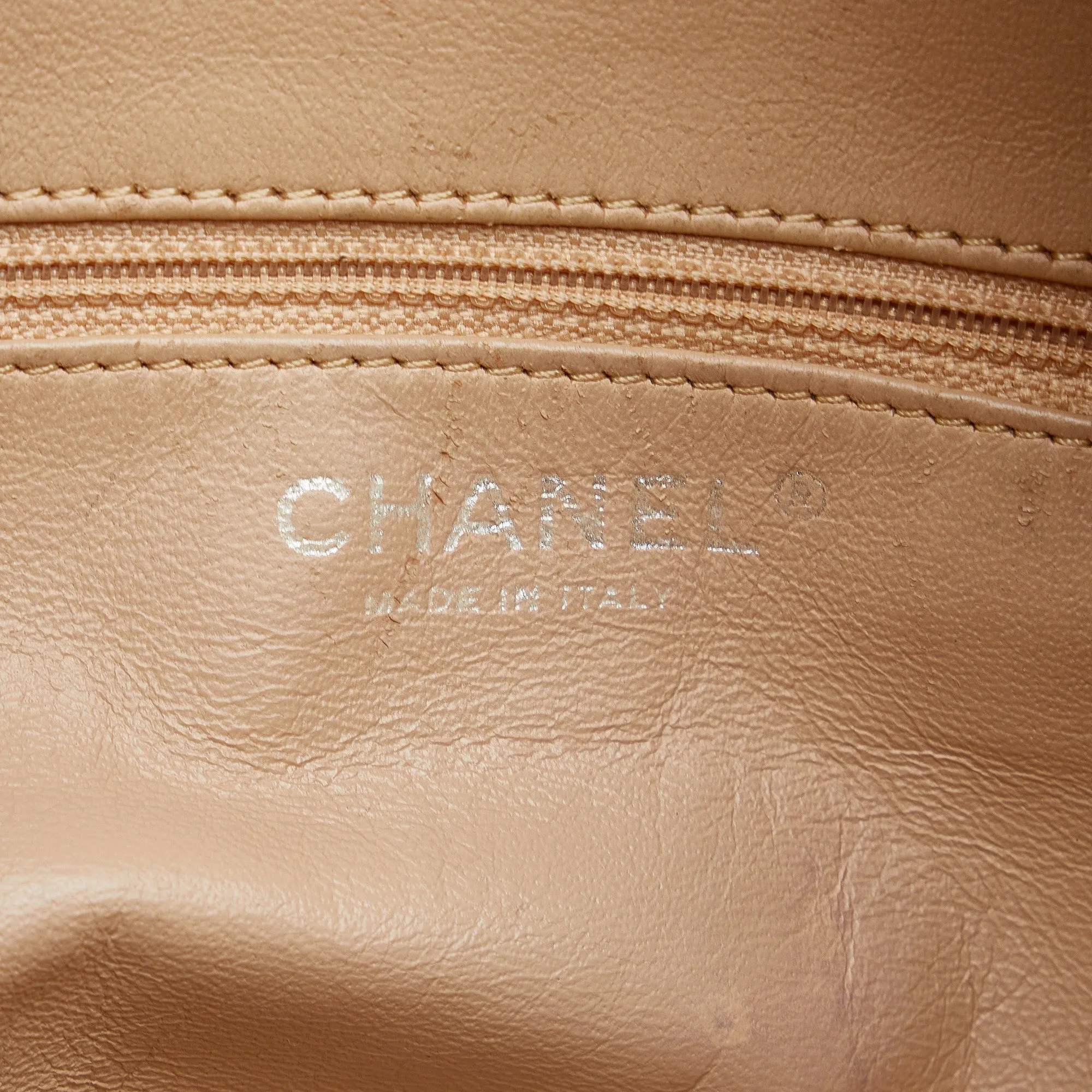 Chanel CC Chain Brown Lambskin Silver