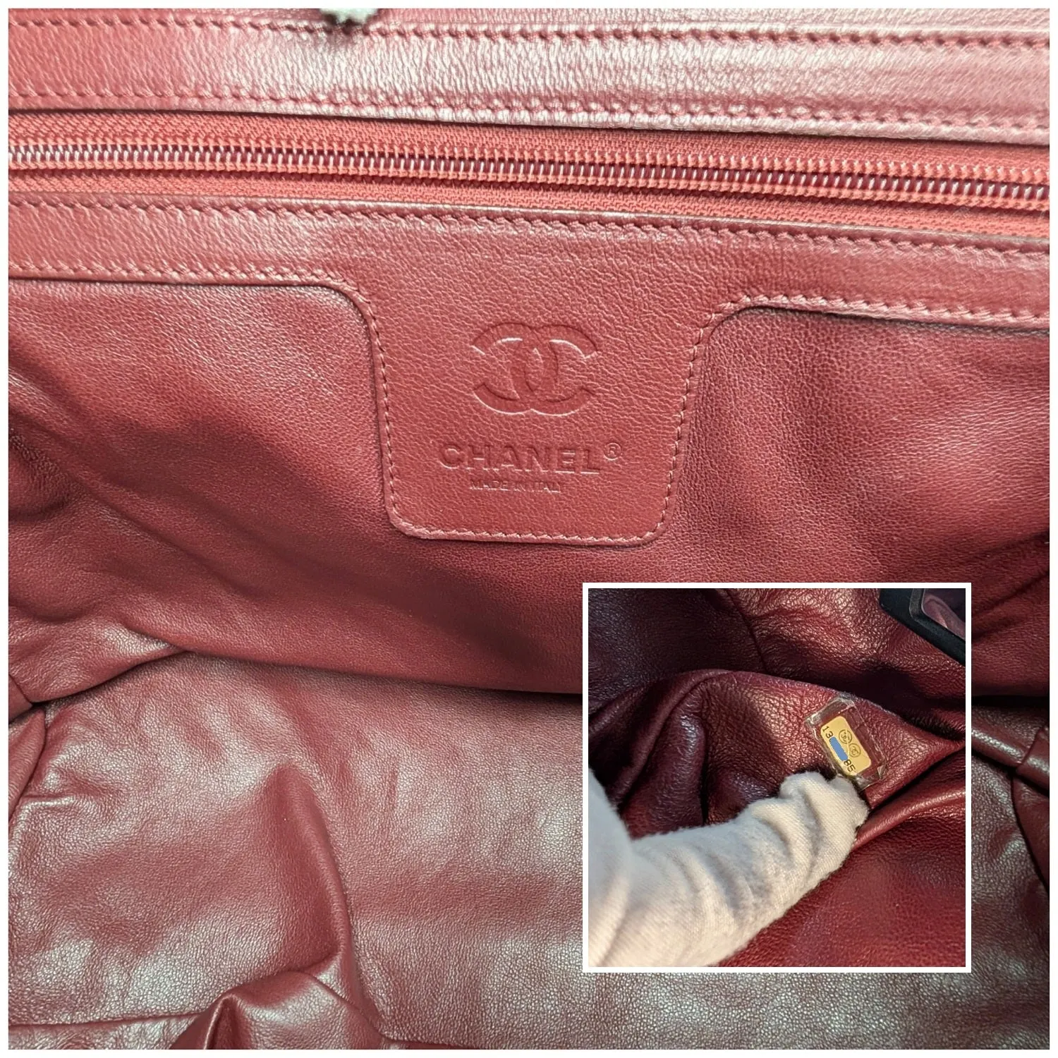 Chanel Vintage Caviar Leather Coco Cocoon Bowler Bag