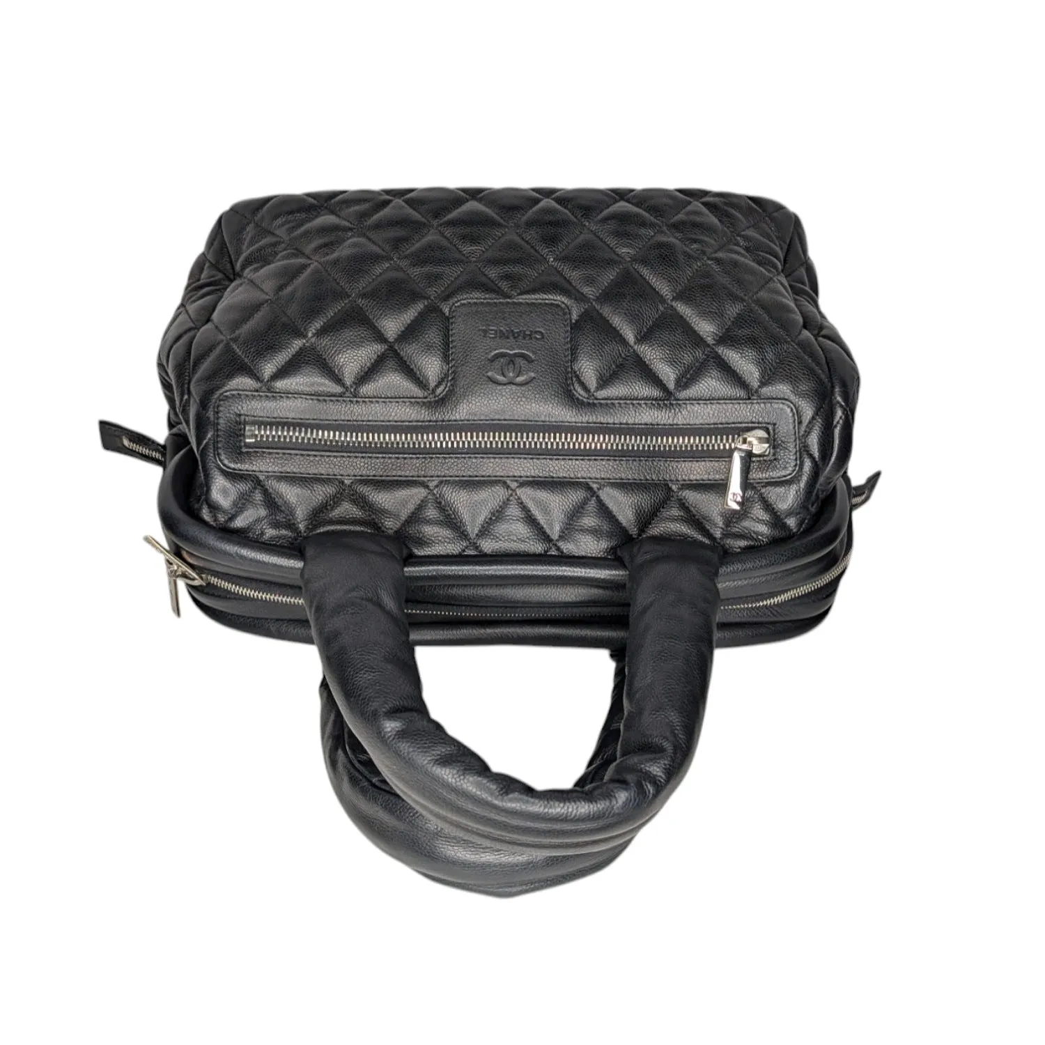 Chanel Vintage Caviar Leather Coco Cocoon Bowler Bag