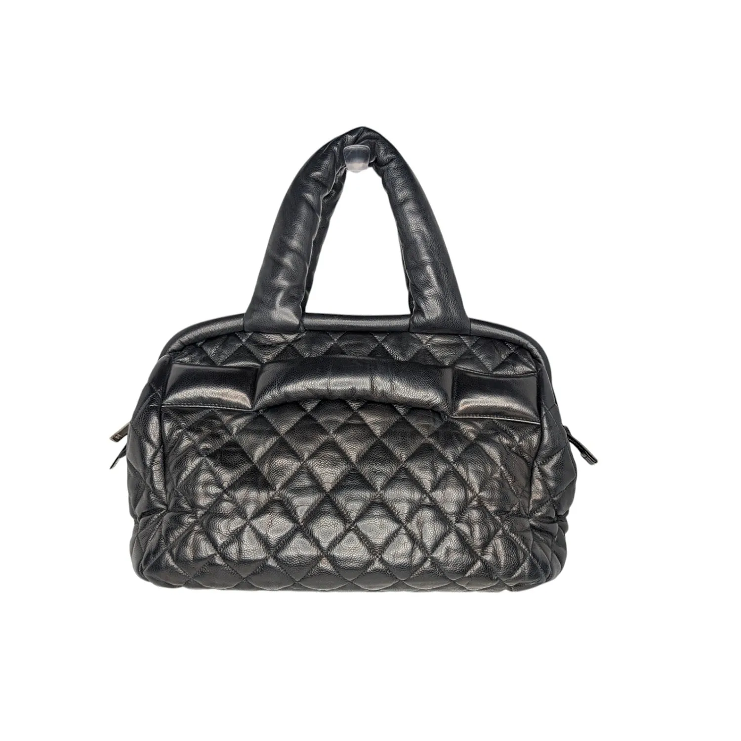 Chanel Vintage Caviar Leather Coco Cocoon Bowler Bag