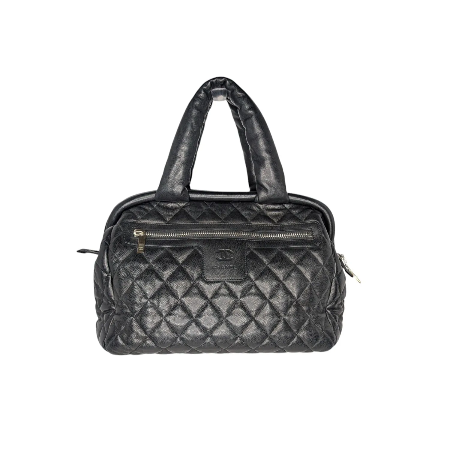 Chanel Vintage Caviar Leather Coco Cocoon Bowler Bag