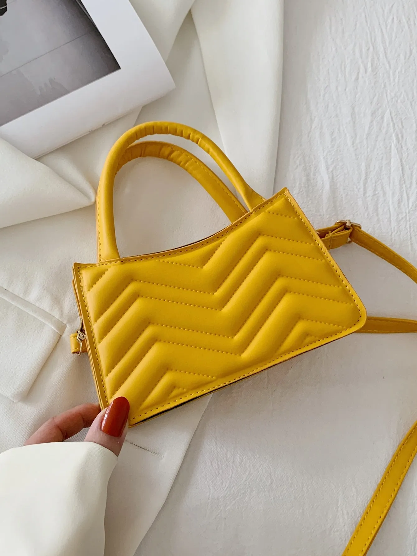 Chevron Satchel Bag