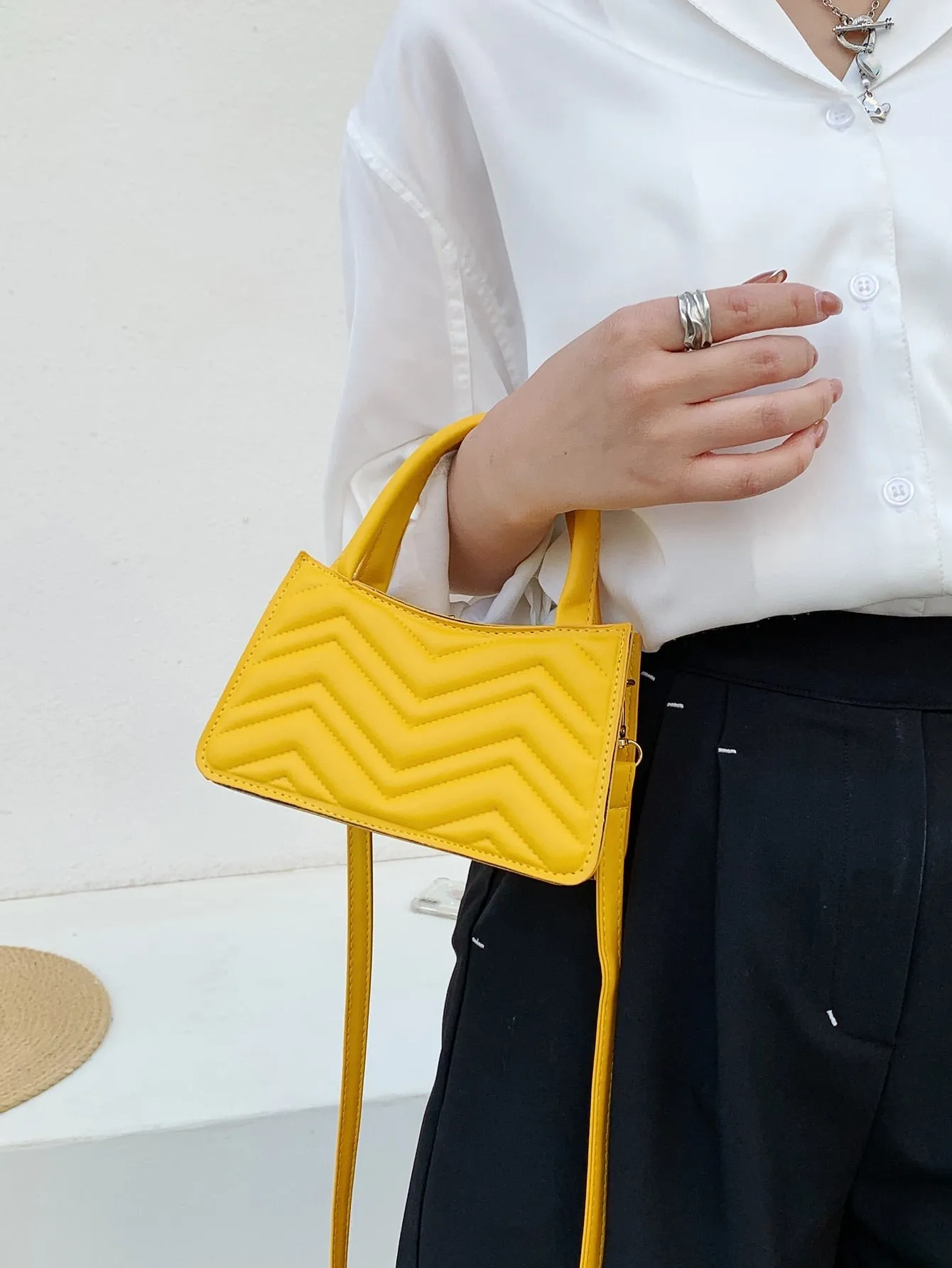 Chevron Satchel Bag