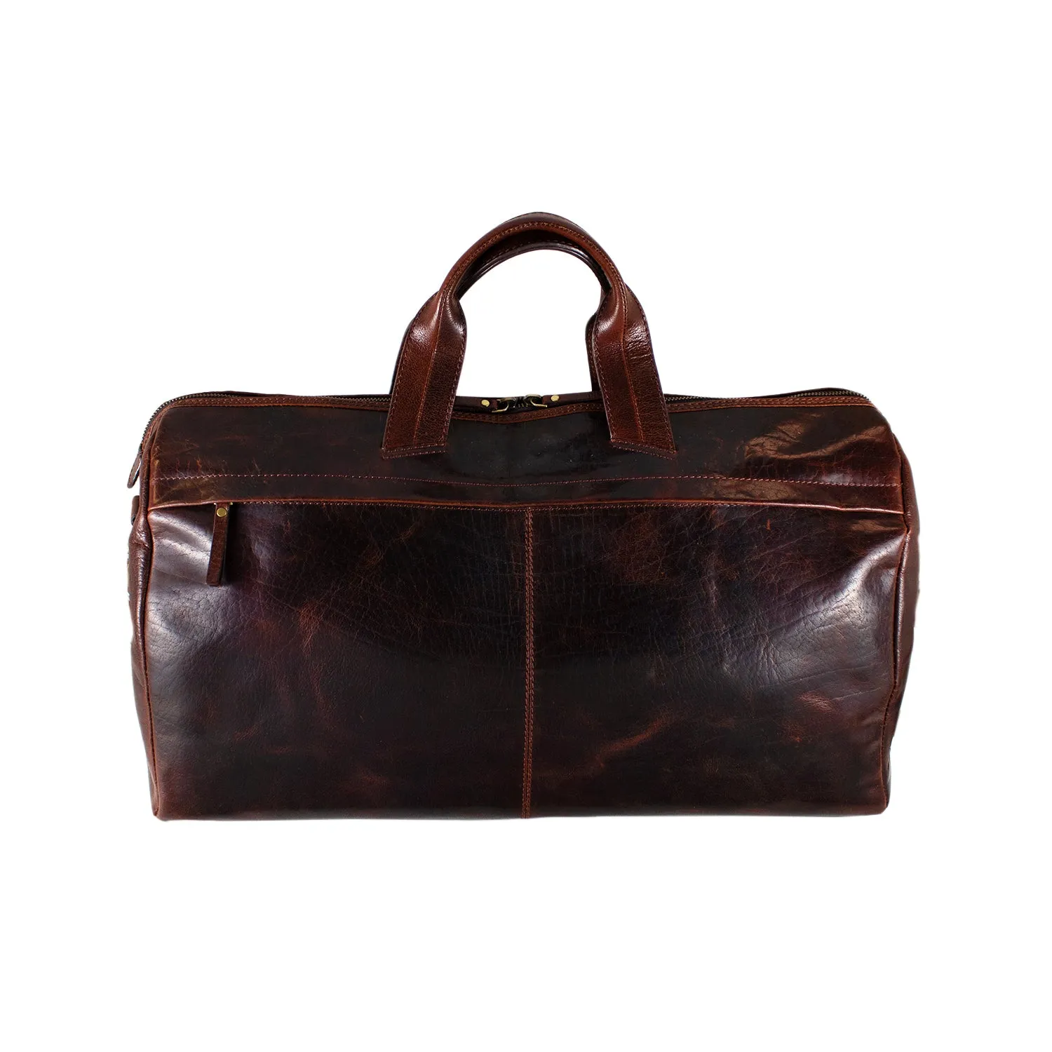 Cheyenne Hand-Stained Water Buffalo Cabin Satchel