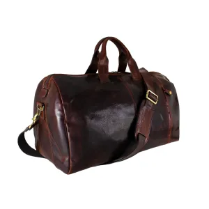 Cheyenne Hand-Stained Water Buffalo Cabin Satchel