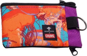 Chums Surfshorts Wallet - Lightweight Zippered Minimalist Wallet with Clear ID Window - Water Resistant with Key Ring
