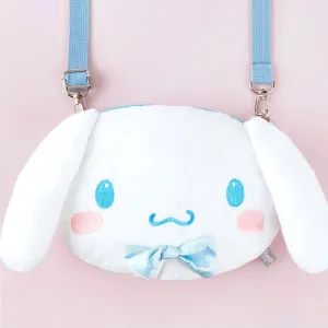 Cinnamoroll Face Plush Crossbody Bag