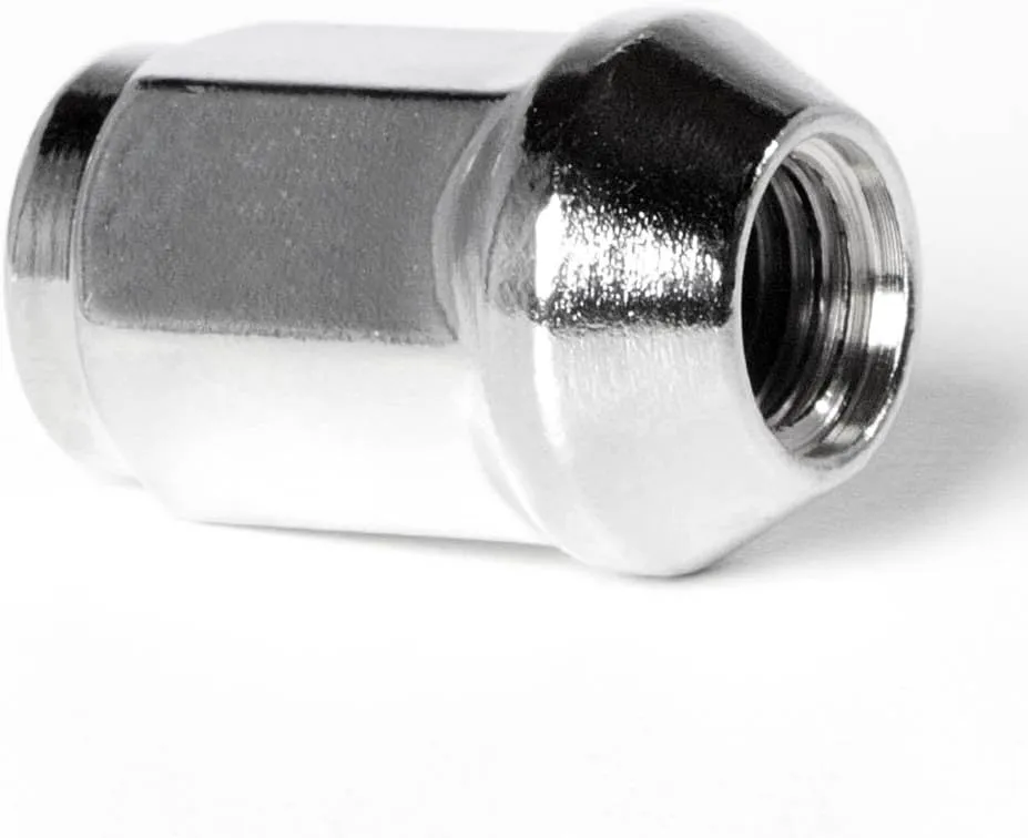 Circuit Performance 1/2"-20 Chrome Closed End Bulge Acorn Lug Nuts Cone Seat Forged Steel (20 Pieces)