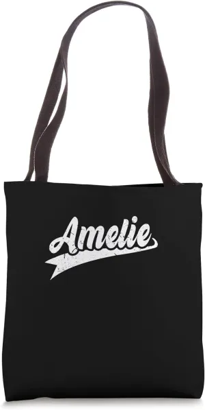 Classic 70s Retro Name Amelie Tote Bag