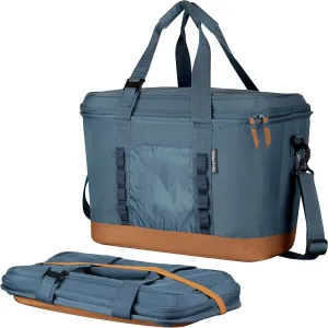 CleverMade Collapsible Insulated Cooler Bag  50 Can Leakproof Soft Cooler for Beach, Travel, Car  Shoulder Strap, Bottle Opener  Ocean