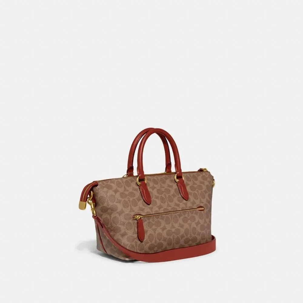 Coach Cara Satchel Bag in Signature Canvas