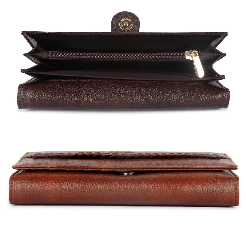 Combo of 2: Women's Wallet Clutch with Card Slots & Multiple Compartments | Brown