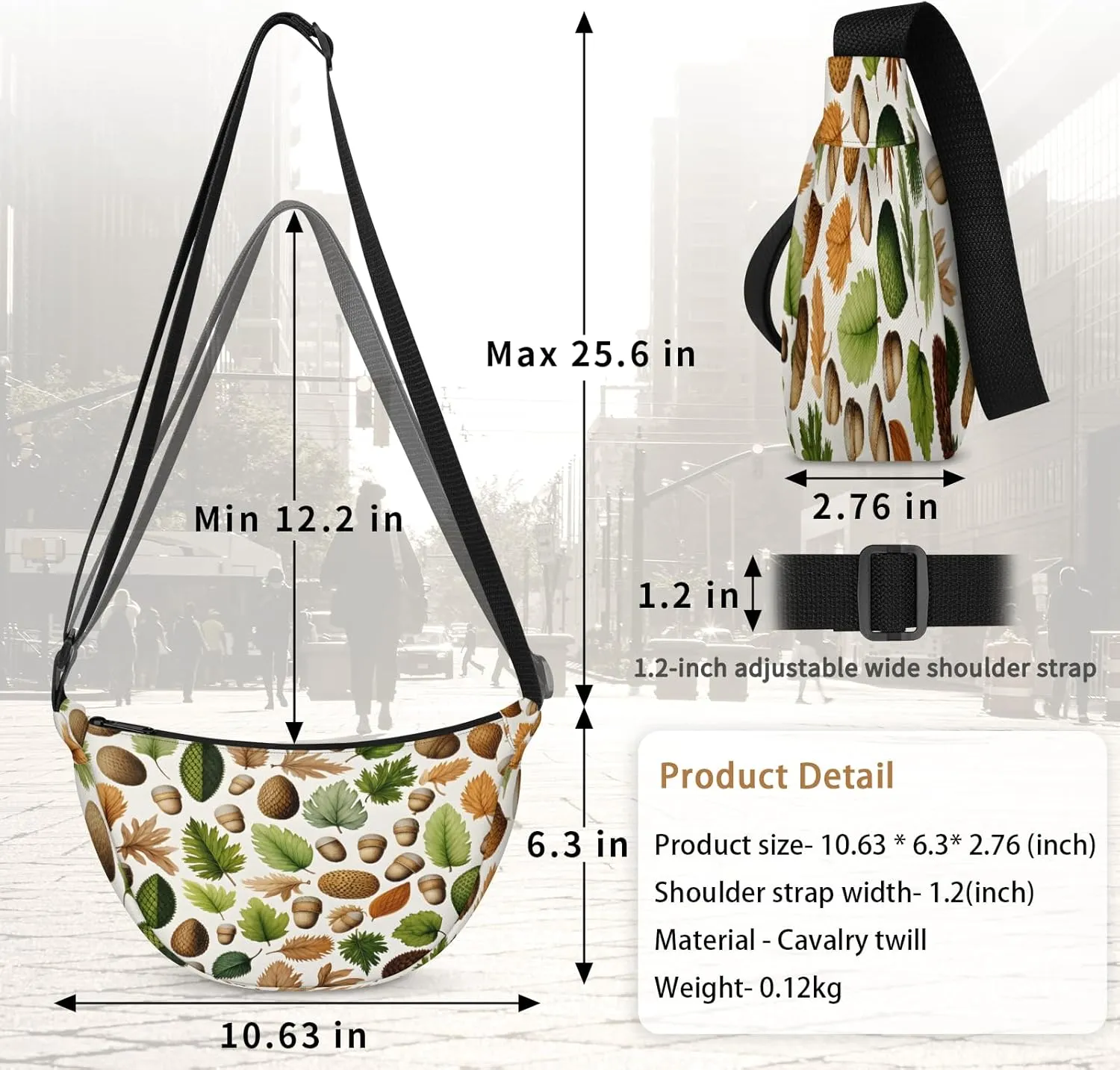 Crescent Crossbody Bag for Women Men, Lightweight Small Sling Hobos Dumpling Bag Crescent Purse, Crescent Moon Bags