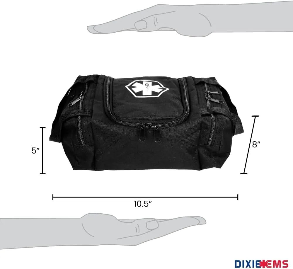 Dixie EMS Dixigear Empty First Responder II Bag 10.5" x 5" x 8" - Tactical Black