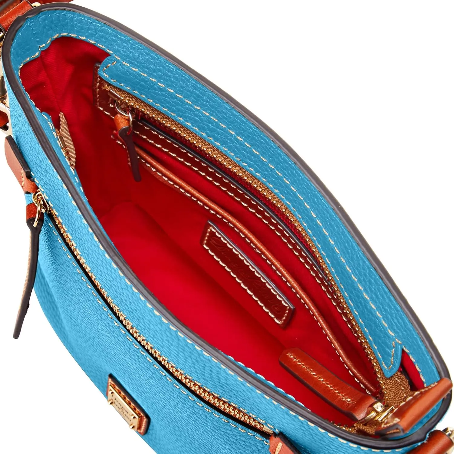 Dooney & Bourke Small Crossbody Bags for Women, Pebble Grain Leather Crossbody Bag with Zipper Pocket