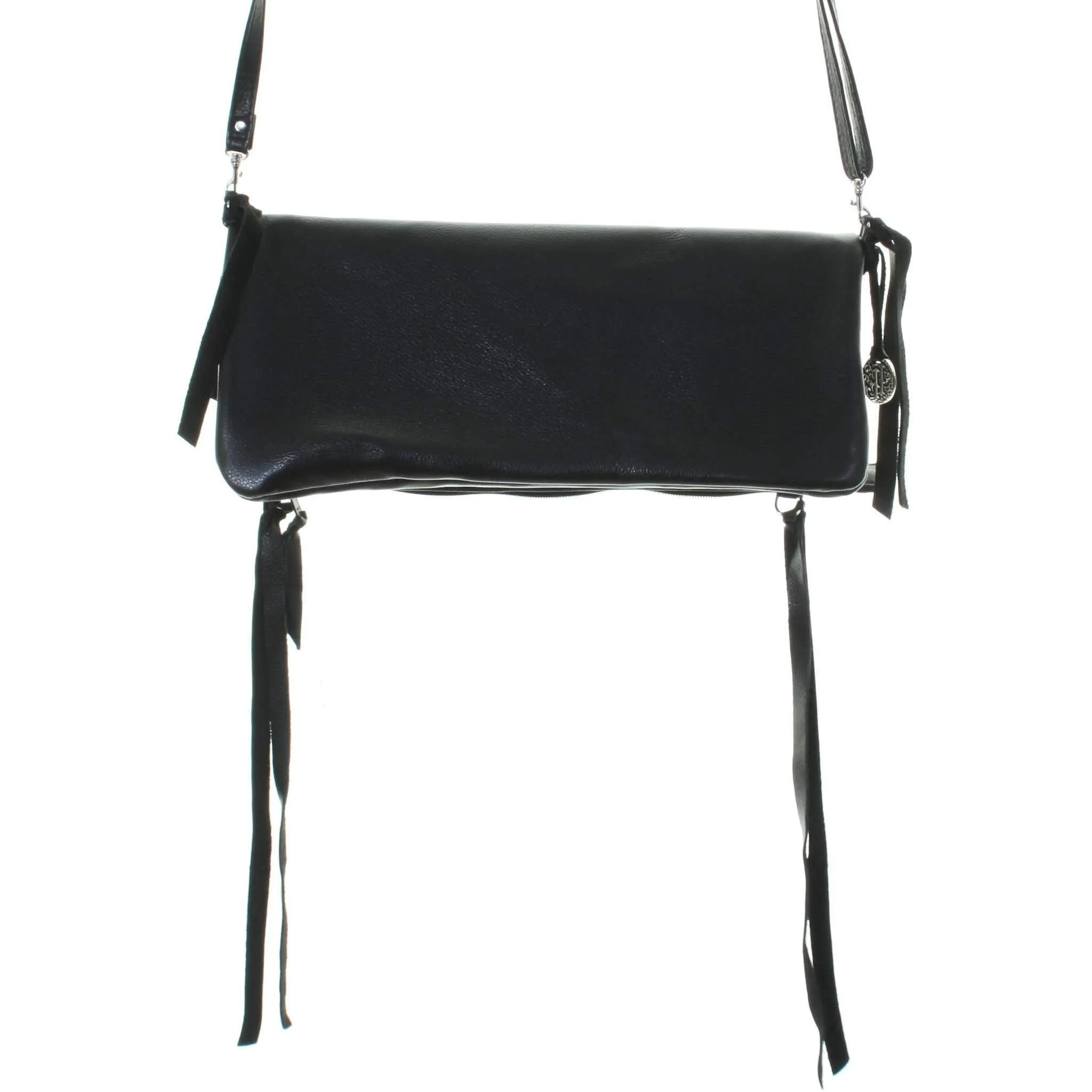 ES02 - Black Chap Envelope Satchel