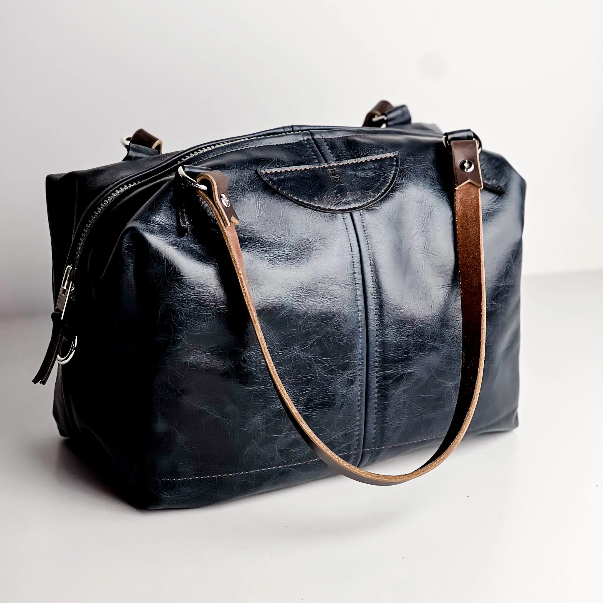 Everyday Collection | Eliza Satchel   Shoulder Tote | Navy