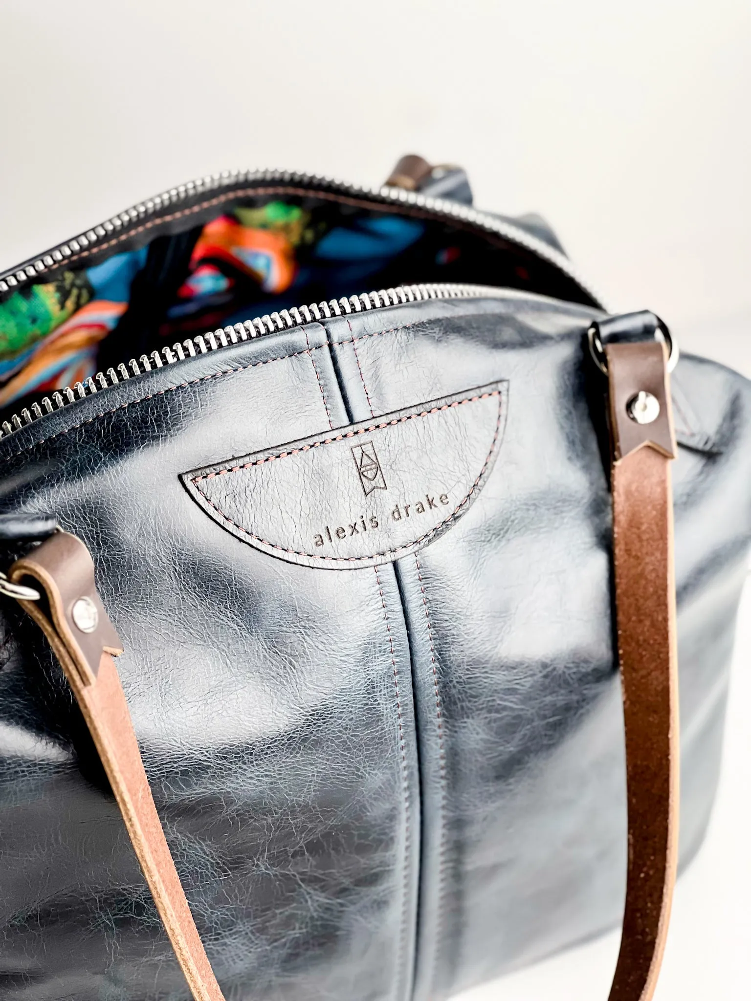 Everyday Collection | Eliza Satchel   Shoulder Tote | Navy