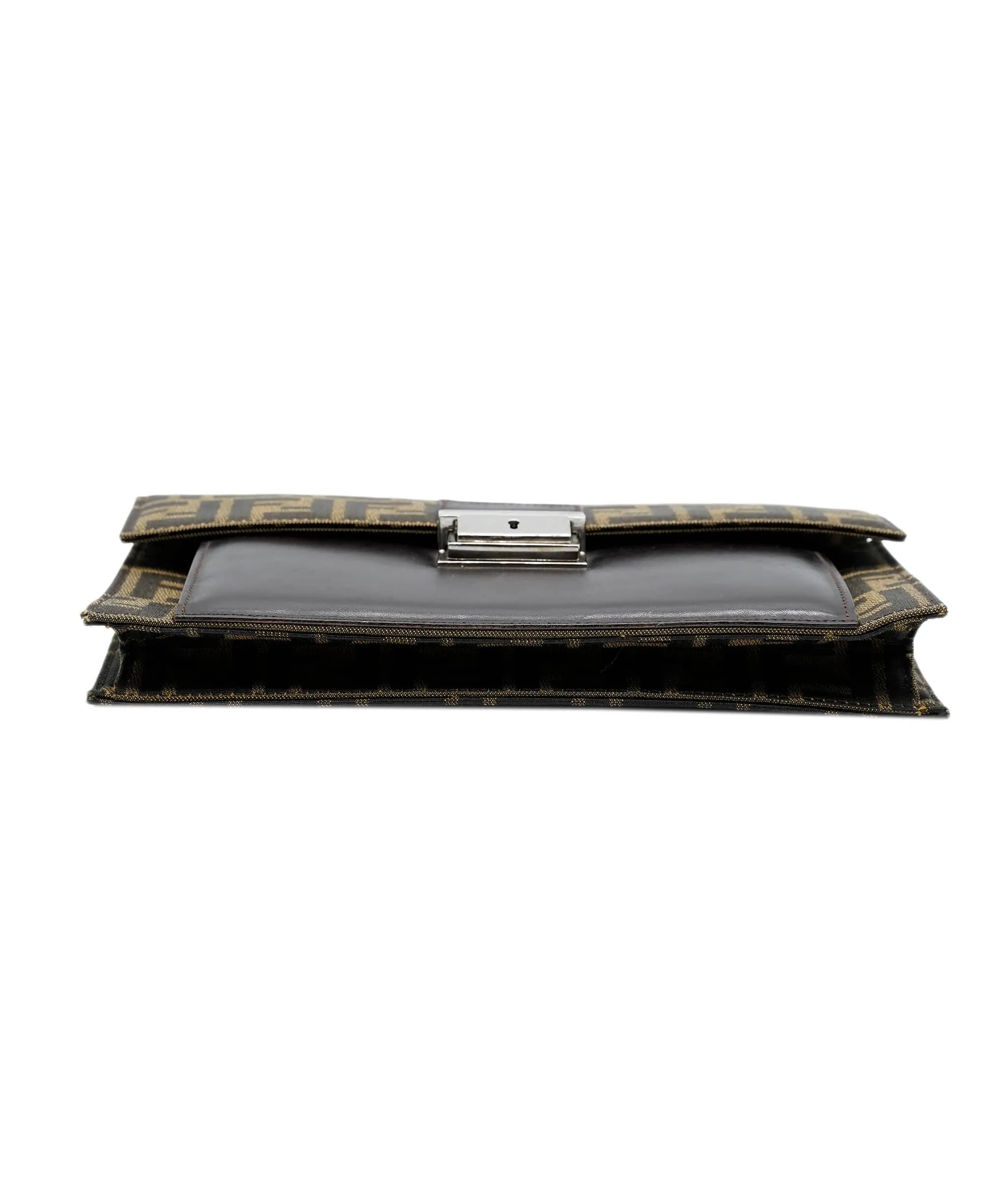 Fendi zucca canvas clutch bag brown  ASL8506