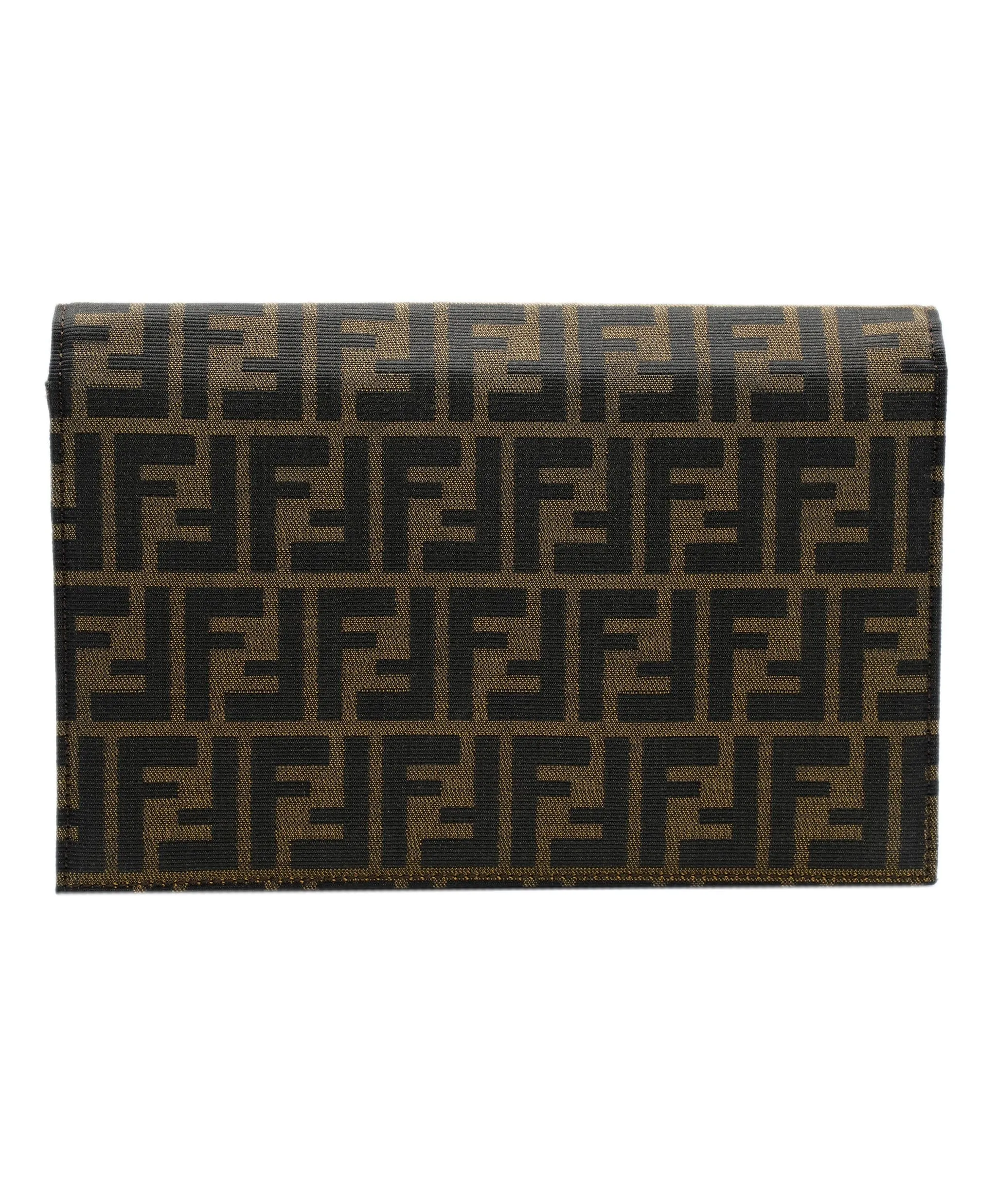 Fendi zucca canvas clutch bag brown  ASL8506