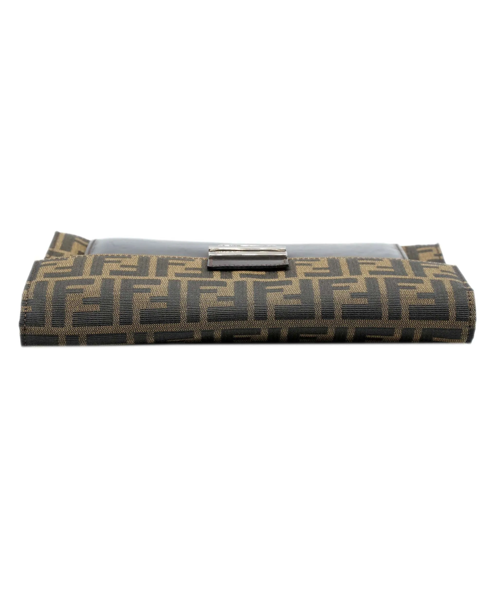 Fendi zucca canvas clutch bag brown  ASL8506