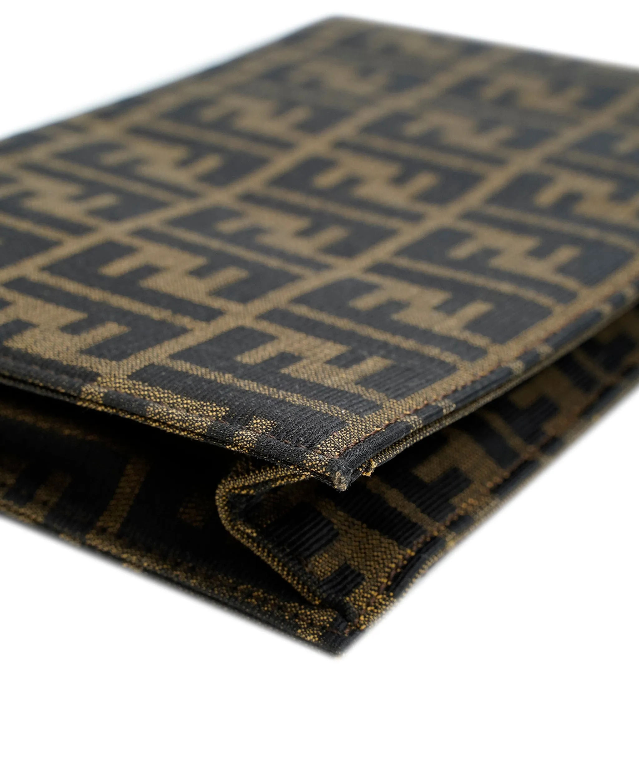 Fendi zucca canvas clutch bag brown  ASL8506
