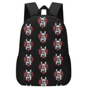 Frenchie Love - 17 Inch Laptop Backpack