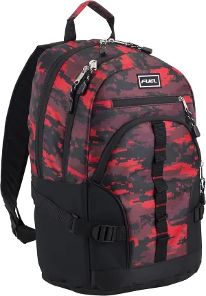FUEL Hiking Laptop Backpack, College Bookbag, Travel Daypack with 5 Compartments, Dynamo Tech Pocket, 18.5 Inches