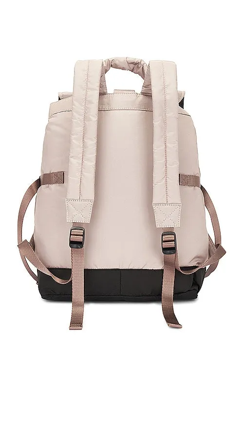Ganni Recycled Tech Backpack in Taupe