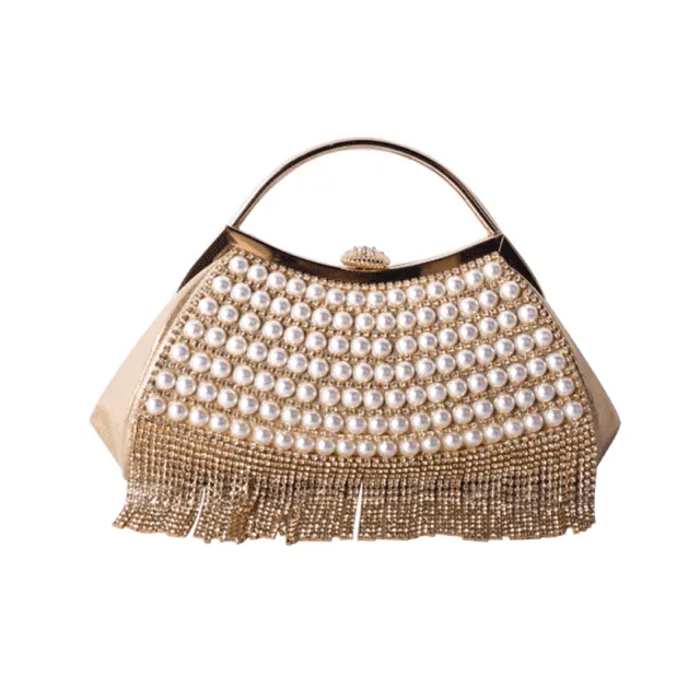 Gatsby Diamanté and Pearl Clutch Bag 3037/38/41
