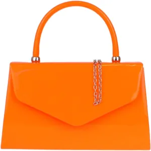 Girly HandBags Patent Clutch Bag Handbag Small Hard Case Ladies